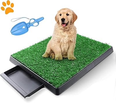 E&P Grass carpet for dogs with tray, artificial dog lawn, cleaning carpet for interior and exterior use, washable spare carpet for puppy - with animal dropping tools (grass pad with tray).. Explore the biggest product variety online — only at DIAYTAR Nigeria.