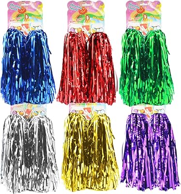 Pack of 12 Hatsan Cheer Poms pompoms, metal leaf pompoms for sports teams, Pom-Pom Girl spirit, dance evening, useful accessories.. DIAYTAR NIGERIA: Your gateway to affordable shopping with thousands of products delivered nationwide.
