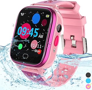 Intelligent watch for children - IP67 Waterproof Smart Watch For Boys and Girls With Touch Screen 5 Games Camera Alarm Call SOS - Digital Bracelet Watch for children aged 3 to 13, children's birthday gift (pink).. DIAYTAR NIGERIA makes quality accessible with our affordable prices and dependable delivery service.