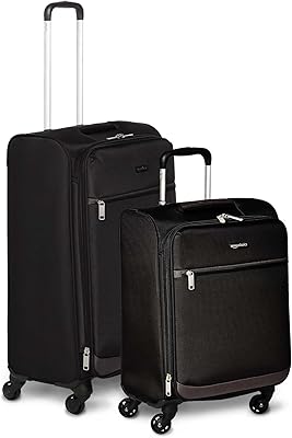 Amazonbasics flexible side baggage with casters.. Shop with purpose and save with DIAYTAR NIGERIA's extensive platform and nationwide delivery service.