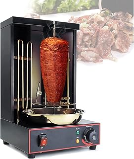 Shawarma vertical kebab machine, with temperature adjustment switch and 2 heating tubes, for roasted turkey, tacos, chicken chicken, house, restaurant, kitchen.. DIAYTAR NIGERIA: Connecting Nigerians with their needs through our affordable and diverse marketplace.