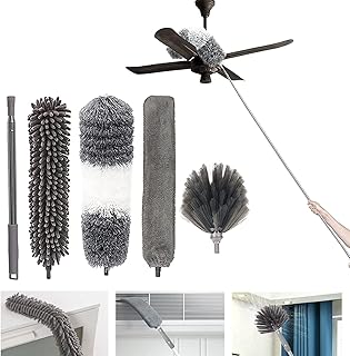 Microfiber feather with extendable handle - Removable and washable heads, up to 100 inches, ideal for the house, the office, the car and the places in height - 5 rooms.. Shop with confidence on DIAYTAR Nigeria — quality products and timely delivery.