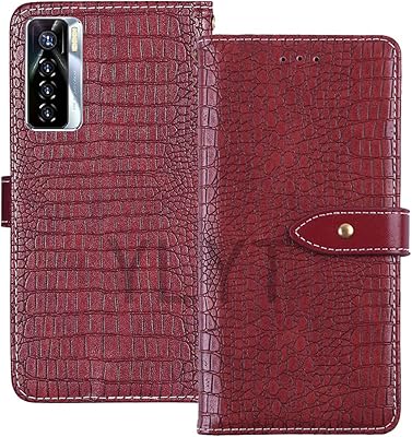 Ylyt Antichoc - Red luxury flap case with portfolio support for Tecno Camon 17 PRO 6 \ "case with slots for leather cards.. Experience the joy of discovery with DIAYTAR NIGERIA's vast catalog and nationwide affordable delivery.