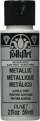 Metallic acrylic paint matching folk art (2 oz), k659, pearly white.. Shop across categories at DIAYTAR NIGERIA and enjoy budget-friendly nationwide shipping in 5-8 days.