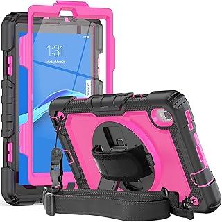 Avakot case for Lenovo Tab M8 Gen 3 2022 / Smart Tab M8 2022 / HD LTE / M8 HD 2nd generation with screen protector | Robust protective case with handle and shoulder strap for tab m8 tb-8505f, pink.. DIAYTAR NIGERIA: Where affordable shopping meets reliable nationwide delivery in less than a week.