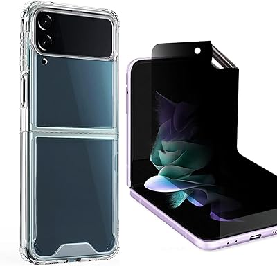 Lucony Z Flip 3 protective shell for Samsung Galaxy with protector.. DIAYTAR NIGERIA combines affordability with convenience, delivering your purchases within 5-8 days.