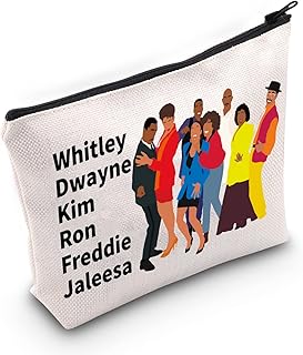 Wzmpa Whitley & Dwayne & Kim & Ron & Freddie & Jaleesa Fans Makeup Key Gifts Inspired by Sitcom from the 80s Zipper bag for Women Girls, Whitley & Dwayne, Fit.. Need it fast? DIAYTAR Nigeria ships in just 5 to 8 days nationwide.