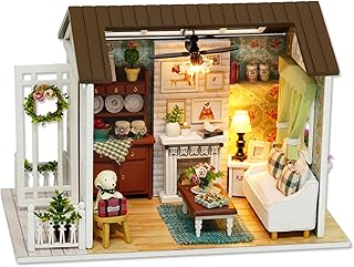 Faono Miniature House in realistic 3D wooden, set of furniture with LED lights, children's birthday gift.. Shop smart, shop DIAYTAR - Nigeria's most affordable e-commerce platform with nationwide delivery.