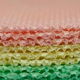 Green round, white and pink waffletes, 9 pieces, 3.2 Oz (90 g) (pack of 2).. Transform your shopping experience with DIAYTAR NIGERIA's vast product selection delivered at unbeatable prices.
