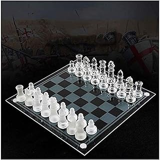 K9 chess game in elegant luxury glass, medium wrestling chess game, universal chess game (size: C).. From office supplies to fashion — DIAYTAR Nigeria brings it fast.