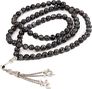 Black natural and gray agate rosary - 8 mm pearls, 99 x 8 mm pearls, stone.. DIAYTAR NIGERIA: Bringing quality products to your doorstep at prices that won't break the bank.
