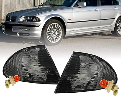DEPO 99-01 E46 4D flashing (left and right) compatible with BMW E46 3 Series 3 1999-2001 4-door sedan and 5 doors (smoked lens with 2 amber bulbs).. DIAYTAR NIGERIA: Connecting Nigerians with their needs through our affordable and diverse marketplace.