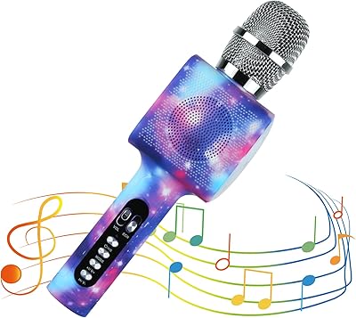 Wireless Bluetooth microphone, portable children's karaoke microphone for children with colorful LED light, bluetooth 5.0, karaoke microphone with loudspeaker, gift toy for children's girls boys, age 3 4 5 6 7 8 9.. Fast. Reliable. Affordable. DIAYTAR Nigeria is all that and more.