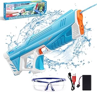 Electric water gun, automatic suction water gun for adults and children, water guns, 39 -foot range, water gun supplied by battery, automatic water gun, water gun, outdoor party toys for swimming pool and children's beach aged 8 to 12 (color.. DIAYTAR NIGERIA: Where shopping is affordable, selection is vast, and delivery is always reliable.