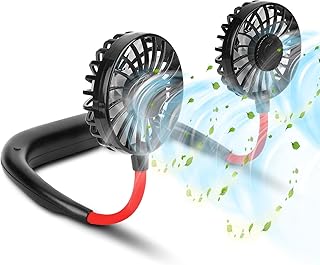 Portable sports fan suspended from the neck - Hand -free portable USB fan with 3 air flow levels, helmet design, mini desk fan - Assortment.. DIAYTAR NIGERIA: Your partner in affordable online retail with reliable delivery across the nation.