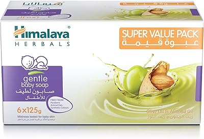 Himalayan sweet baby soap | Without parabens, phthalates or artificial colors, enriched with olive and almond oils, a soft and sooty soap that gently cleanses your baby's skin and soft and flexible guard - 125 g x 6.. Experience the future of online shopping with DIAYTAR NIGERIA's extensive product range and competitive pricing.