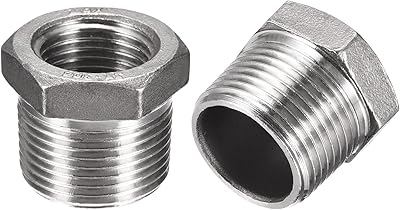 Mexinity hexagonal socket, 3/4 pt male 1/2 pt female in stainless steel 304, pack of 2.. Shop with confidence at DIAYTAR NIGERIA, enjoying competitive prices and delivery within 8 days.