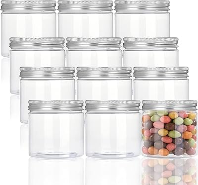 Wawasia Lot of 12 transparent plastic jars of 185 ml with screws, storage containers empty rechargeable slime - without BPA.. Nigeria's most loved e-commerce platform delivers affordable shopping solutions to your doorstep.