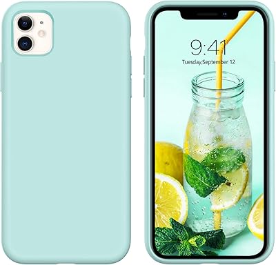 Doodio fine protection shell for iPhone 11 in flexible liquid silicone gel rubber with lining in microfiber shock -resistant microfiber fabric for iPhone 11 6.1 inch 2019, light green.. DIAYTAR NIGERIA: Where shopping meets satisfaction with affordable prices and prompt delivery services.