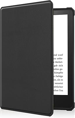 All new Zedar smart hull in polyurethane leather with standal standby and awakening function for Kindle Paperwhite 11th generation 6.8 inch version 2021 of Tyler (Black).. Your complete shopping solution, DIAYTAR NIGERIA delivers variety and value within the week.