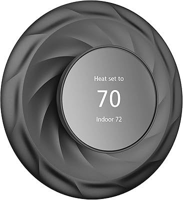 Thermostat wall plaque Nest no longer AAC - Compatible with the thermostat Google Nest 2020, improved thermostat decoration kit, Nest durable rear plate lid, easy to install (black).. Experience retail therapy without the financial stress at DIAYTAR NIGERIA's budget-friendly marketplace.