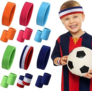 Set of 18 sports bracelets for children, colored absorbent bracelets in sponge fabric for basketball, football, running and outdoor sports.. Experience shopping without compromise at DIAYTAR NIGERIA, with vast selection and quick delivery.