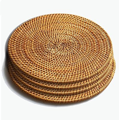 Support of heated plate isolated in durable bamboo and resistant to heat for table, pots, stoves and theors, set of 4 rounds 7.87 "(20 cm).. DIAYTAR NIGERIA: Simplifying access to thousands of products with affordable nationwide shipping.