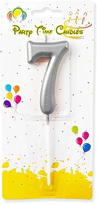 Party Time 1 plug -numbered candle for silver cake.. DIAYTAR NIGERIA: Redefining e-commerce with affordable prices and reliable nationwide shipping.