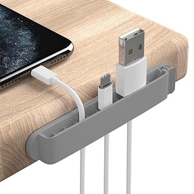 Pzoz Lot of 3 cable management clips, cable support, self-adhesive cord support for desktop cord, storage for telephone, house and desktop cable (gray).. Experience shopping satisfaction with DIAYTAR NIGERIA's vast selection and budget-friendly delivery options.