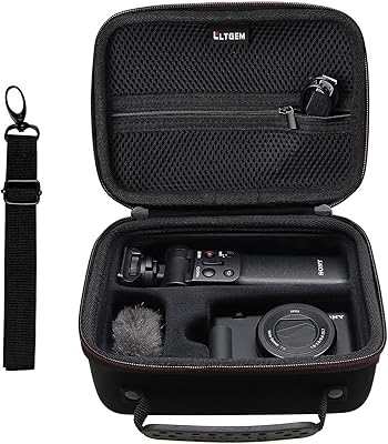 Rigid LLLT game case for Sony ZV -1 with VLOG accessory kit - Portable, black, waterproof travel bag.. Experience the ease of modern shopping with DIAYTAR NIGERIA's comprehensive platform and quick delivery.