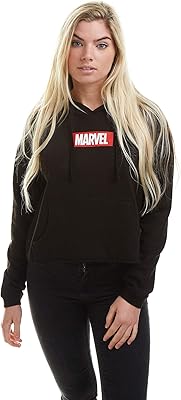 Marvel Square Logo Printed Hoodie For Women.. DIAYTAR NIGERIA revolutionizes online retail with our vast selection and cost-effective delivery options.