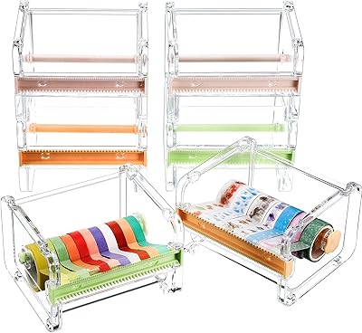 Making Tech, set of 6 Washi transparent adhesive tape distributors visible, multi-masking masking ribbon support, for art and craft labels, 3 colors.. Shop smart with DIAYTAR NIGERIA's vast selection and enjoy affordable shipping in just 5-8 days.