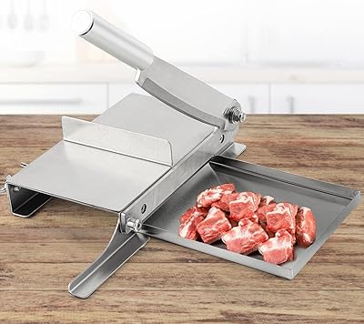 Cgoldenwall slices of manual frozen meat, machine to slice the bones in stainless steel, cut-off for chicken ribs and house for the kitchen at home.. Shop confidently with Nigeria's most trusted e-commerce platform, offering swift and affordable delivery.