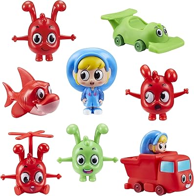 Set of figurines and vehicles Mega Morphel, mini preschool figures, mini vehicles molded under pressure to push for an imaginative game, moonbug, gift for 2 to 5 year olds.. DIAYTAR NIGERIA transforms online shopping with competitive prices and dependable nationwide delivery.