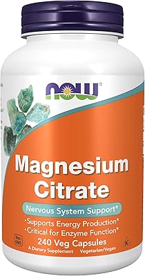 Mineral supplement NOW, magnesium citrate, enzymatic function*, support for the nervous system*, 240 plant capsules.. DIAYTAR NIGERIA brings the marketplace home to you with affordable prices and delivery in 5-8 days.