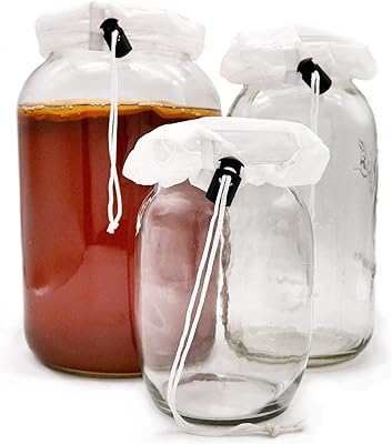Kombucha lids Lot of 3 high quality breathable brewing tank cover for Kombucha brewing - can adapt to a bottle of bottle up to 120 mm in width - Cord closure - Ideal for beginners.. Forget the long lines — DIAYTAR Nigeria is always open for shopping.