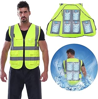 NJDGF refreshing safety vest with 6 reflective ice cream blocks with high -visibility vest pockets for men and women.. Big selection, small prices — shop now on DIAYTAR Nigeria.