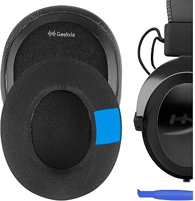 Geekria Sport refreshing gel ear cushions for Hyperx Cloud 2, Cloud Mix, Cloud Mix, Cloud Flight, Cloud Flight, Stinger Cloud, Ear cushion/Ear cushions/Eleille (Black).. Discover the joy of online shopping with DIAYTAR NIGERIA's budget-friendly prices and reliable shipping.