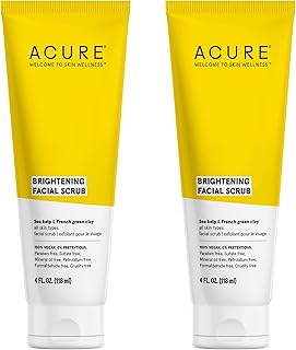 Double package of lightening scrub for the face acor - 4 fl oz each - 2 - all types of skin, varech marine and French green clay - smooth, detoxified and clean.. Experience retail therapy without the financial stress at DIAYTAR NIGERIA's budget-friendly marketplace.