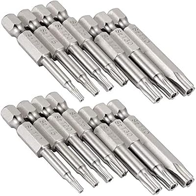 Yakamoz 7 -piece game with 1/4 thumb hexagonal rod, game of magnetic torx screwdrivers 5 points in safety star | T10-T40, 2 "length.. Great products, lower prices, fast delivery — DIAYTAR Nigeria has it all.