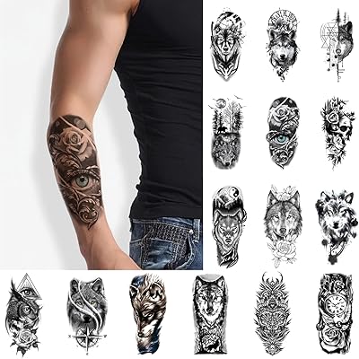Glaryyears temporary tattoo animal for men women adults package 15.. DIAYTAR NIGERIA delivers more than products - we deliver affordable solutions within the week.