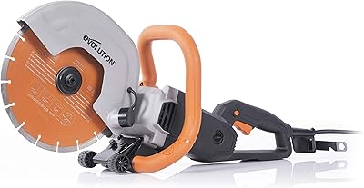 Concrete saw Evolution 10 inch R255DCT (Circular saw and AK angle grinder, sautéuse saw, sautéuse saw, pilot saw, cutter cutter) - 15 A engine, without gas - 4-1/16 " - Includes a diamond blade.. Spend less, get more — that’s the DIAYTAR Nigeria promise.
