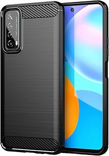 Huawei y7a shell brushed carbon fiber pattern ultra-thin in flexible anti-fall tpu-black.. DIAYTAR NIGERIA: Making online shopping accessible to all Nigerians with our affordable platform.