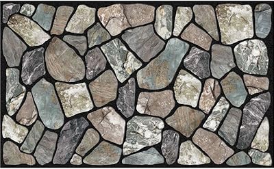 Gray stone design carpet Apache Mills, 18 x 30 inches.. DIAYTAR NIGERIA: Your partner in affordable online retail with reliable delivery across the nation.
