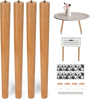 Olbrus wooden table feet 16 "Lot of 4 foot of furniture.. DIAYTAR NIGERIA: Your partner in affordable online retail with reliable shipping across Nigeria.
