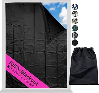 Portable blackout curtains Rio Salto with suction cups, blackout curtain of temporary travel for baby room, temporary blackout window cover 51 "x 79".. DIAYTAR NIGERIA: Where affordability meets variety, with thousands of products delivered in less than 8 days.