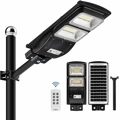Lanji 60W solar floor lamp 6000 lumens 120 LED with light control.. Buy better with DIAYTAR Nigeria — the ultimate e-commerce platform in Nigeria.