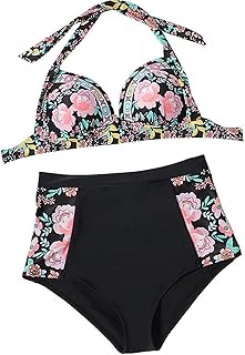 Two -room swimsuit printed woman sexy high size bikini portfolio short de bain two pieces fashion woman sexy print high bikini waist (m), broken flowers, m.. From essentials to electronics, DIAYTAR Nigeria ships your order in no time.