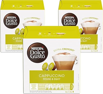 Cappuccino Capsules Dolce Gusto Nescafé (48 Capsules, 24 Tasses).. Your ideal shopping companion, DIAYTAR NIGERIA offers unmatched variety with delivery within a week.