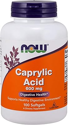 Caprylic acid Now Foods - 600 mg (100 capsules).. Transform your online shopping experience with DIAYTAR NIGERIA's affordable and diverse marketplace.